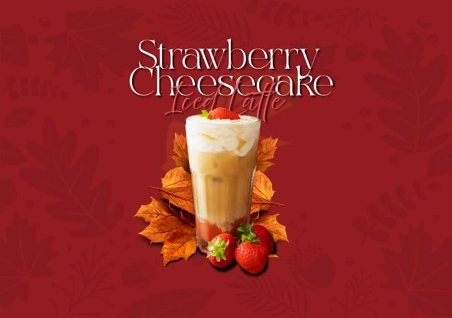 Strawberry Cheesecake Iced Latte