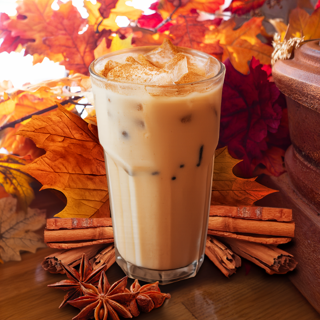 Iced Pumpkin Spiced Chai Latte