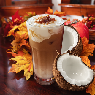 Toasted Coconut Maple Iced Latte