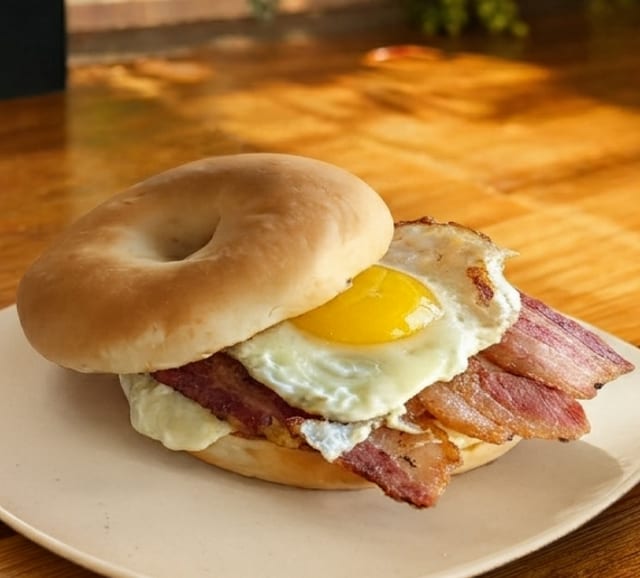 Breakfast Sandwich Bagel.