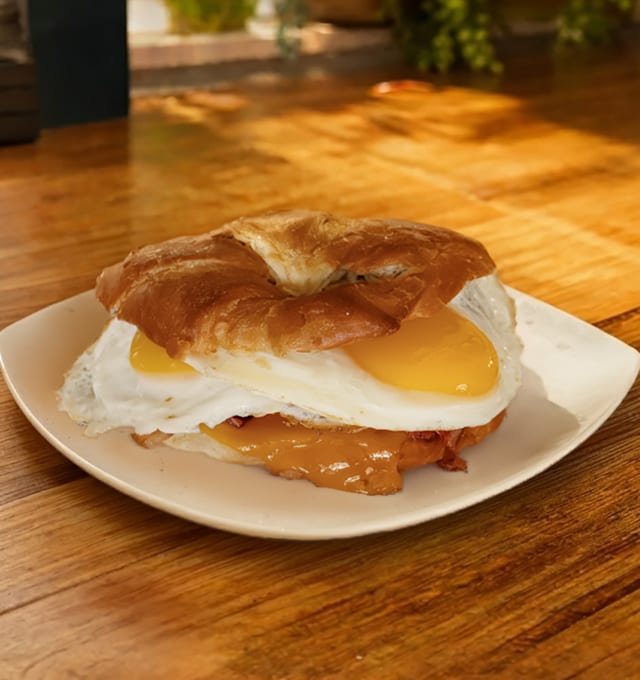 Breakfast Sandwich Croissant.