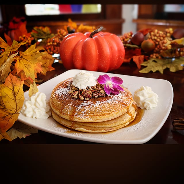 Pecan 2 Pancakes or One Waffle.